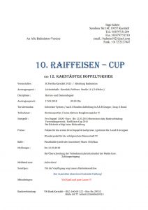 Karstädt - 10. Raiffeisen-Cup @ Löcknitzhalle Karstädt | Karstädt | Brandenburg | Deutschland